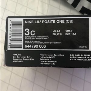 Nike lil posits one (CB)  size 3c